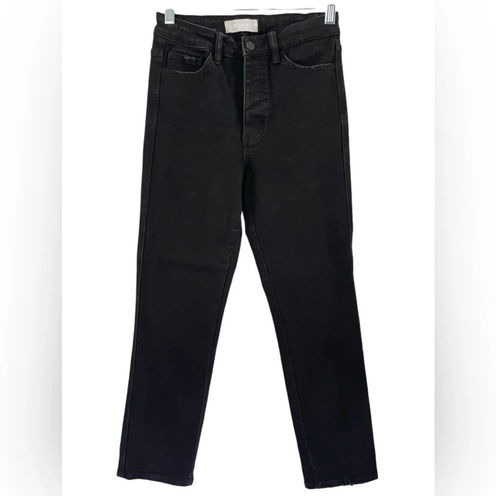 VERVET Blue High Waist Straight Leg Button Up Jeans Size 26